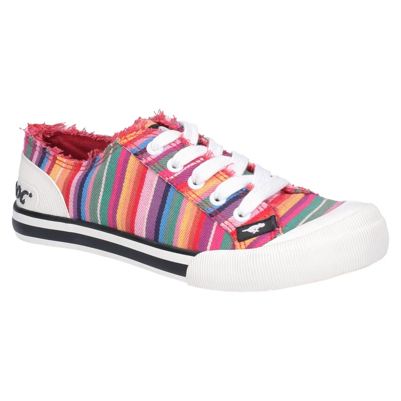 Rocket Dog Damen Jazzin Eden Stripe Trainer - Rot