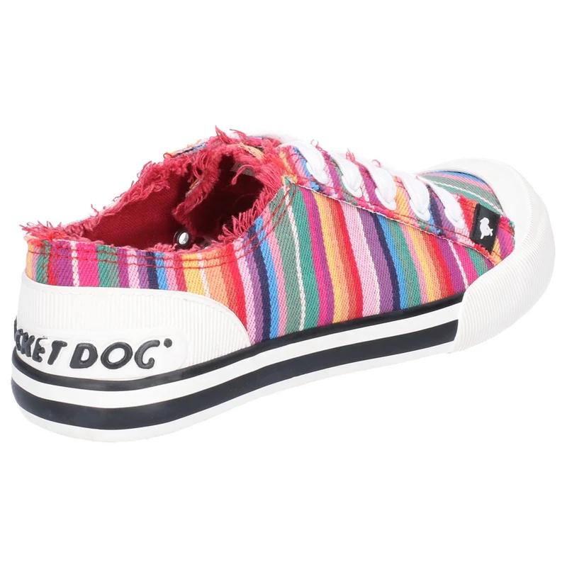 Rocket Dog Damen Jazzin Eden Stripe Trainer - Rot
