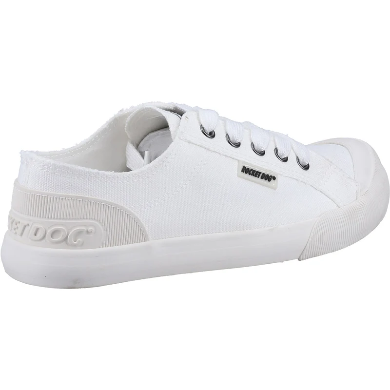 Rocket Dog Damen Jazzin 12A Canvas-Trainer – Weiß