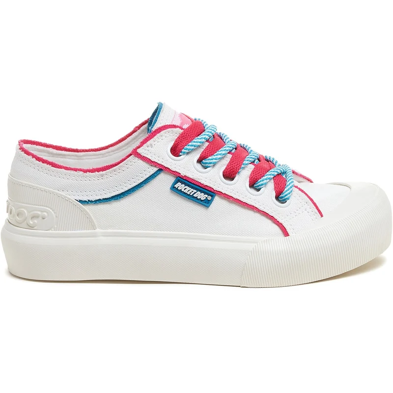 Rocket Dog Damen Jazzin Plus Eighties 12A Trainer – Weiß