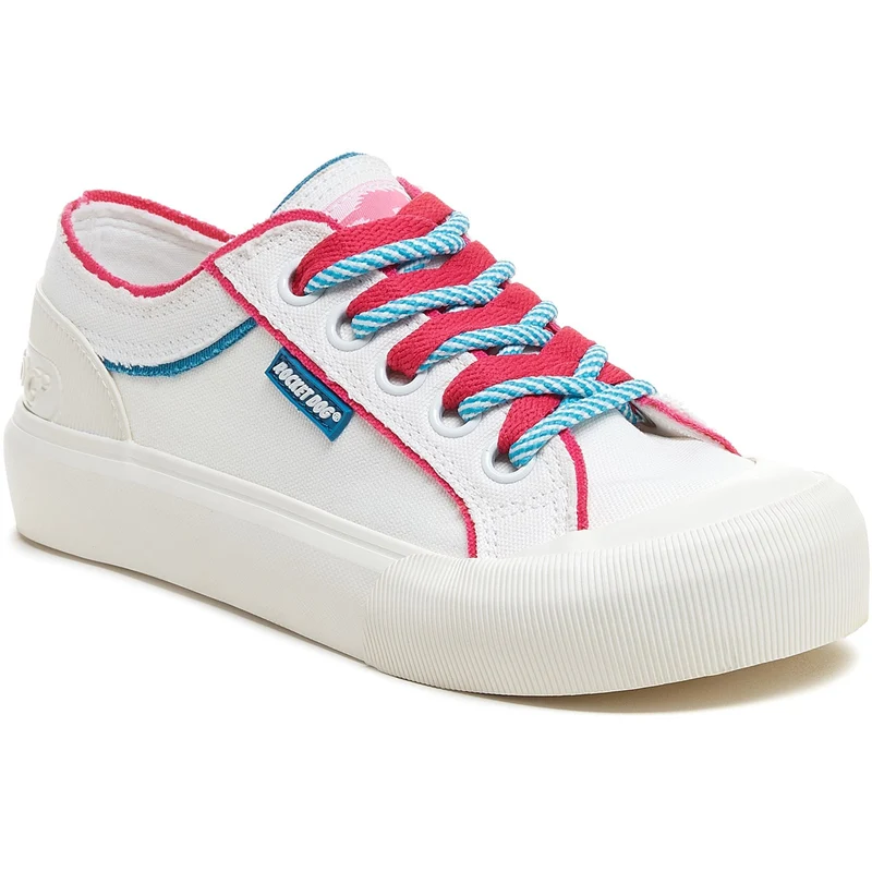 Rocket Dog Damen Jazzin Plus Eighties 12A Trainer – Weiß