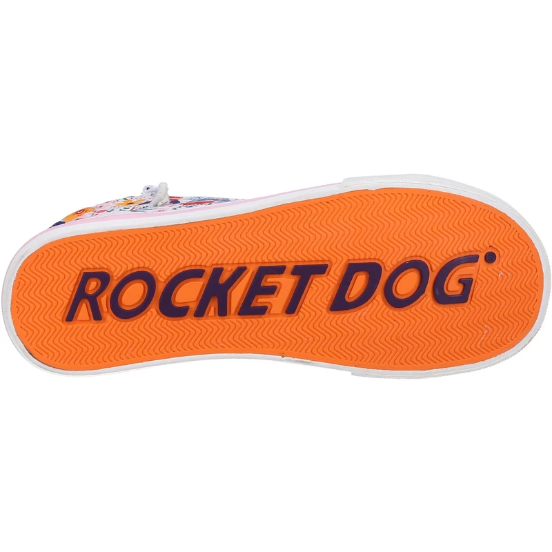 Rocket Dog Damen Jazzin Malden Floral Trainer – Weiß