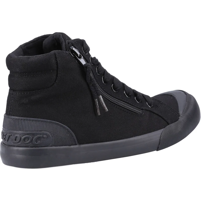 Rocket Dog Damen Jazzin Hi 12A Canvas-Trainer – Schwarz