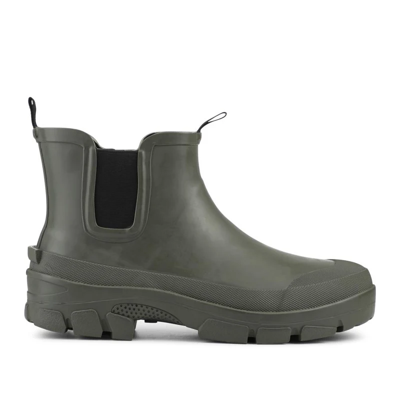 Wide Fit Rubber Ankle Boots - RAI42002 / 328 518 - Olive