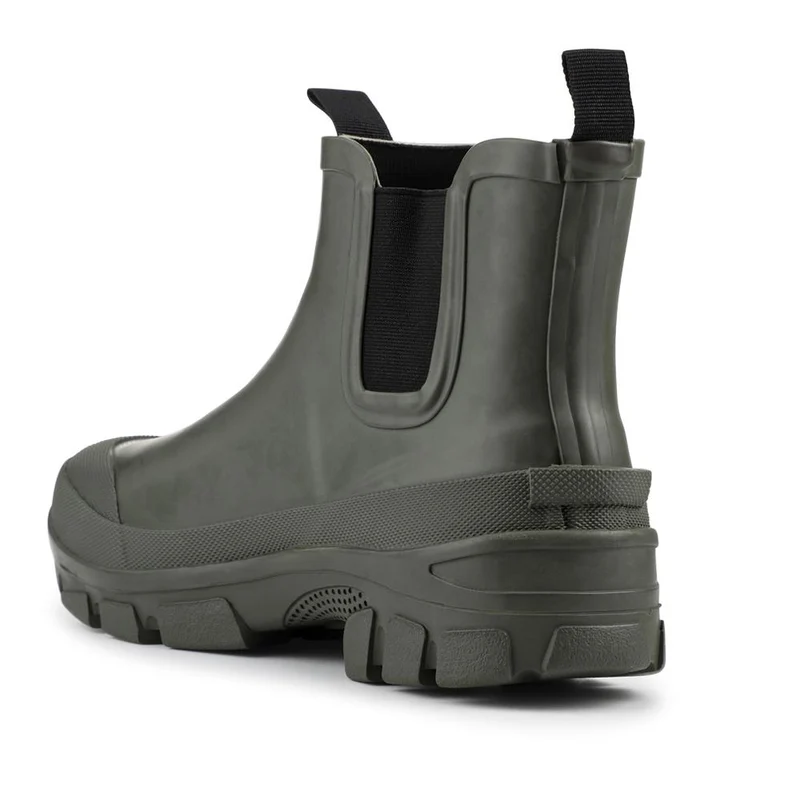 Wide Fit Rubber Ankle Boots - RAI42002 / 328 518 - Olive