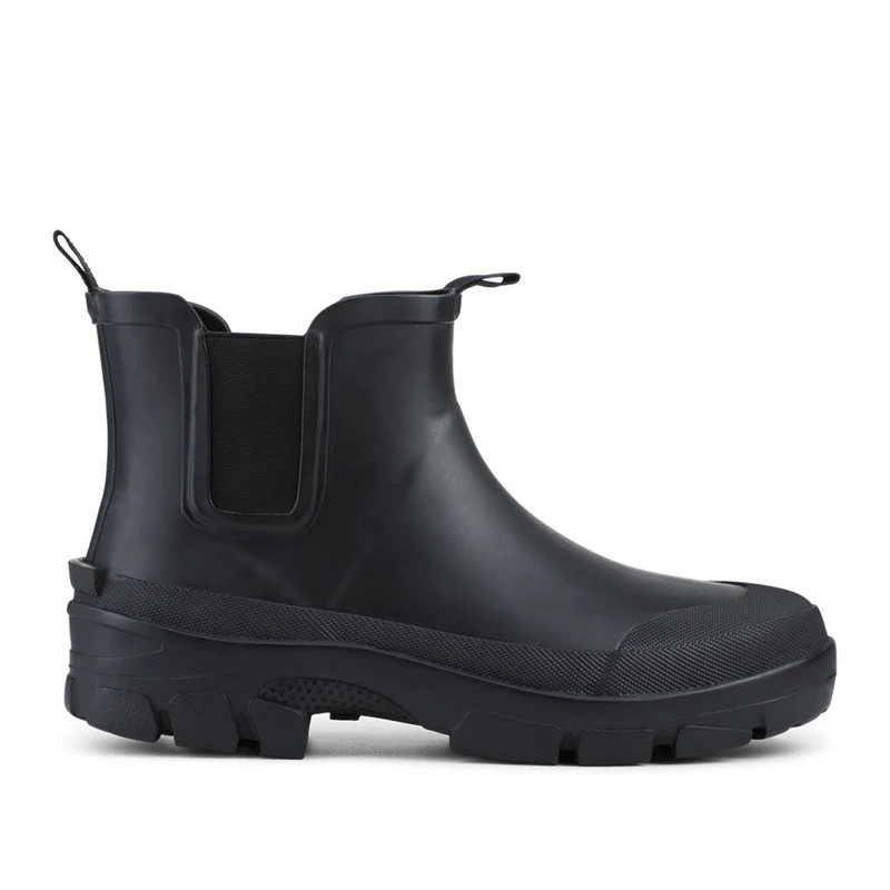 Wide Fit Rubber Ankle Boots - RAI42002 / 328 518 - Black