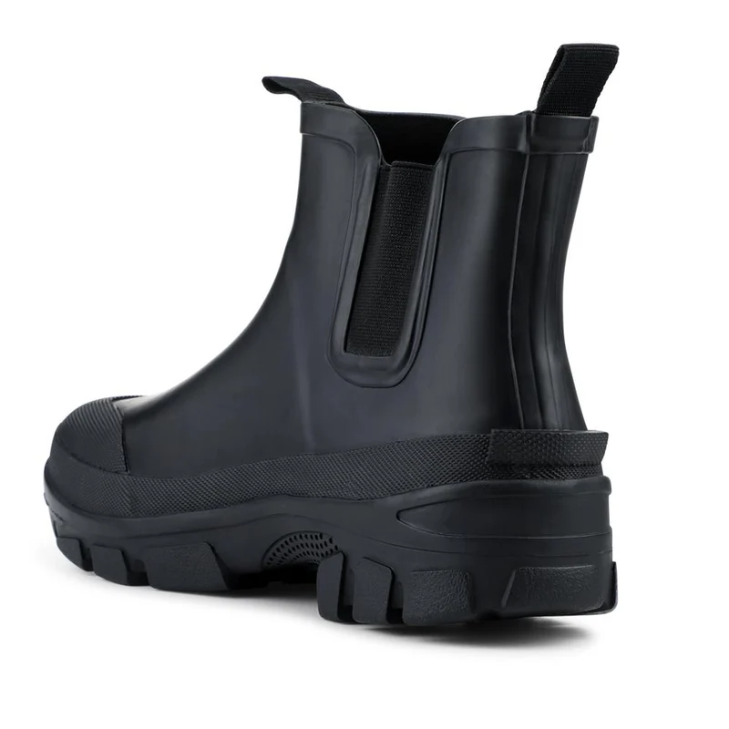 Wide Fit Rubber Ankle Boots - RAI42002 / 328 518 - Black