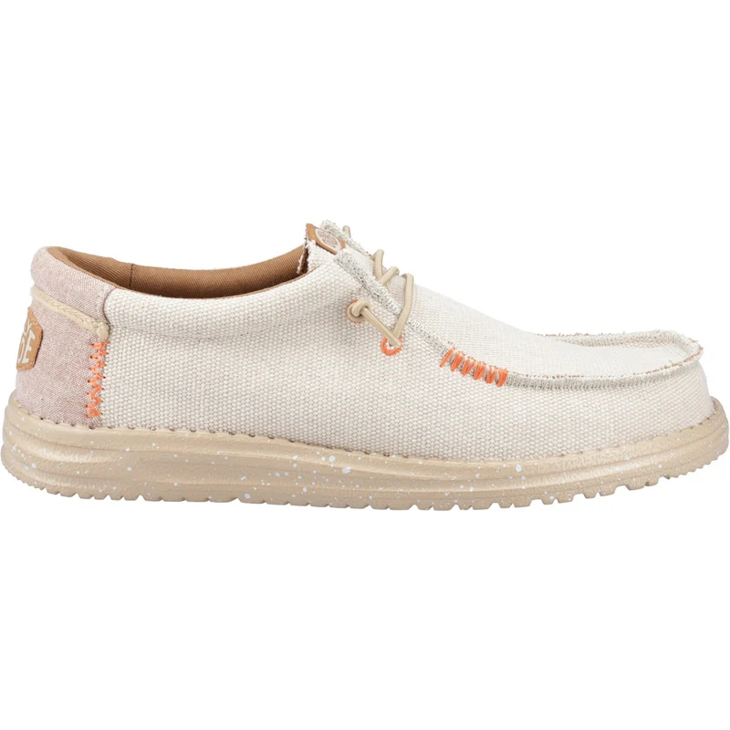 Hey Dude Wally Coastline Jute-Herrenschuh – Silber