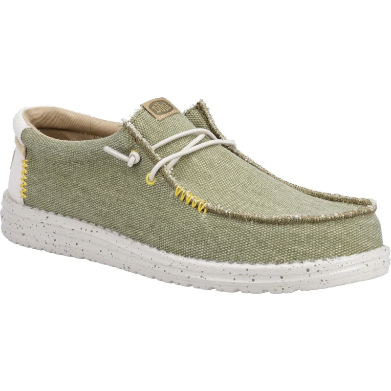 Hey Dude Wally Coastline Jute-Herrenschuh – Olivgrün