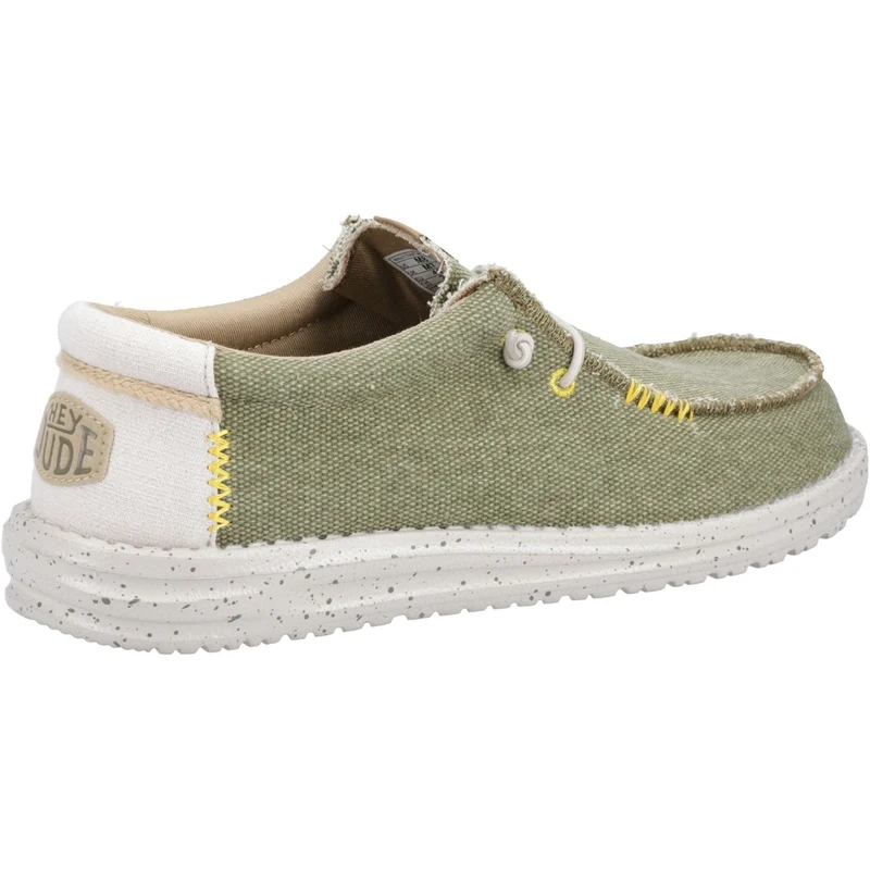 Hey Dude Wally Coastline Jute-Herrenschuh – Olivgrün