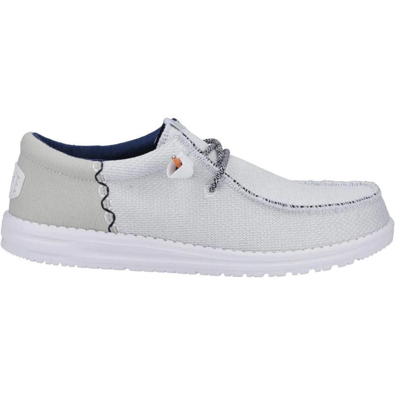Hey Dude Wally Funk Herrenschuh mit offenem Mesh-Gewebe – Weiß