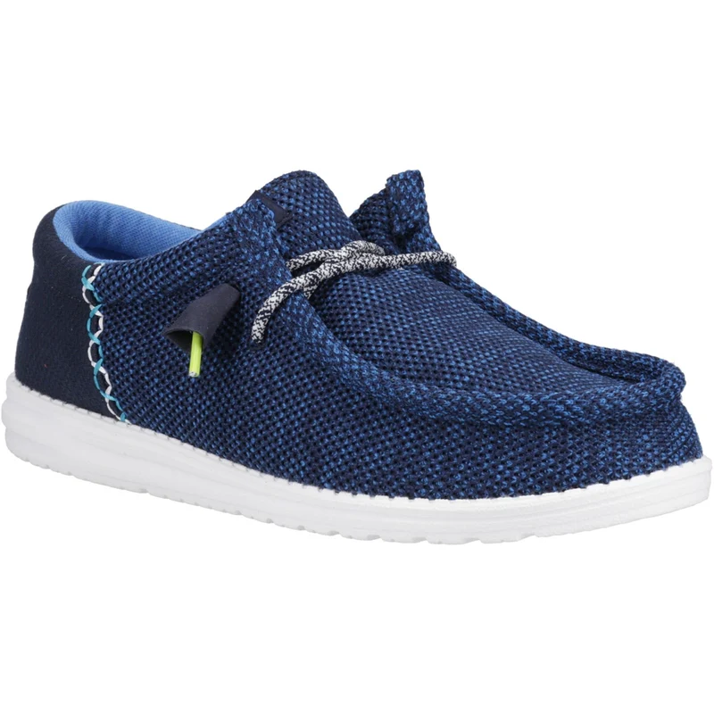 Hey Dude Wally Funk Herrenschuh mit offenem Mesh-Gewebe – Blau