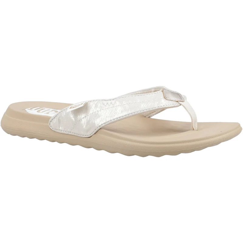 Hey Dude Christi Flip Classic Sandale für Damen – Gold