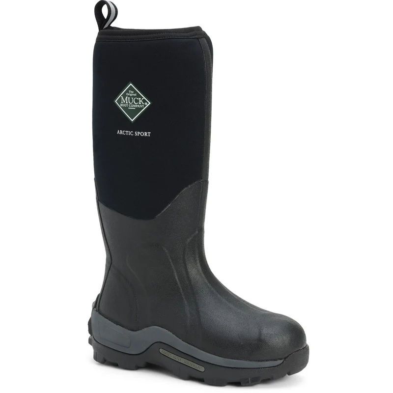 Muck Boots Unisex Arctic Sport Pull On Gummistiefel – Schwarz