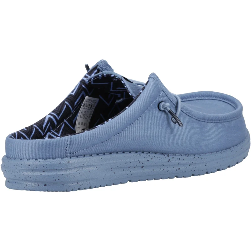 Hey Dude Wally Slip Canvas-Mule für Herren – Blau