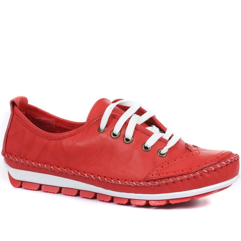 Leather Lace-Up Trainers - SIMIN31003 / 317 969