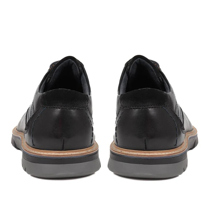 Leather Lace-Up Shoes - PARK38003 / 324 386 - Black