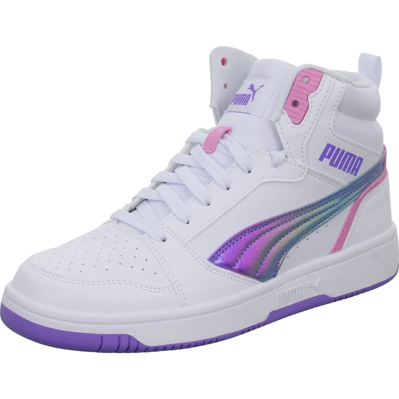 PUMA Schnürstiefelette Kaltfutter Rebound V6 Mid Bouncy Sky Jr