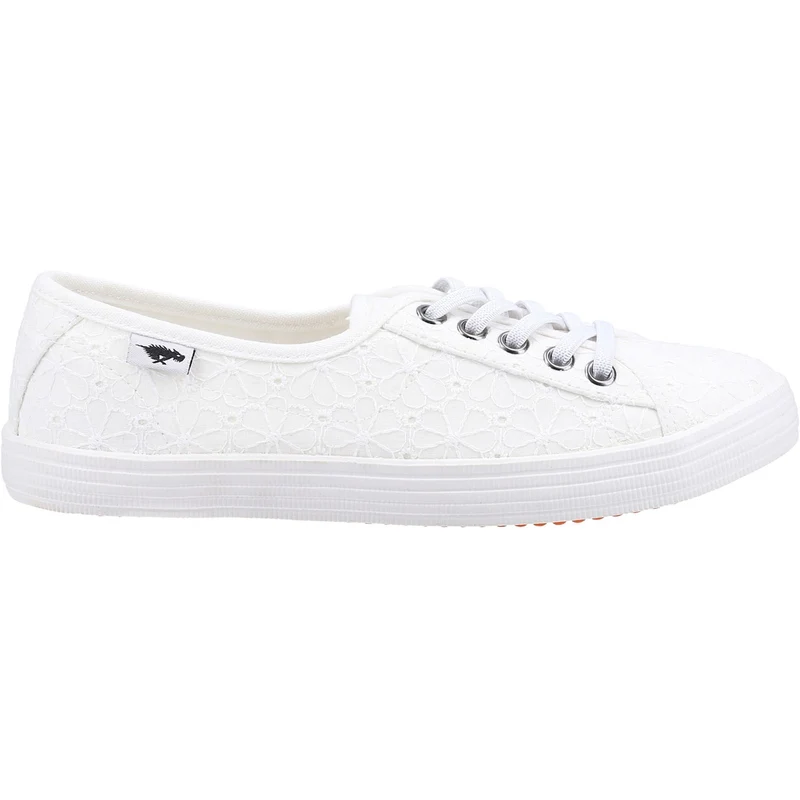 Rocket Dog Womens Chow Chow Elsie Eyelet Casual Trainer - Weiß