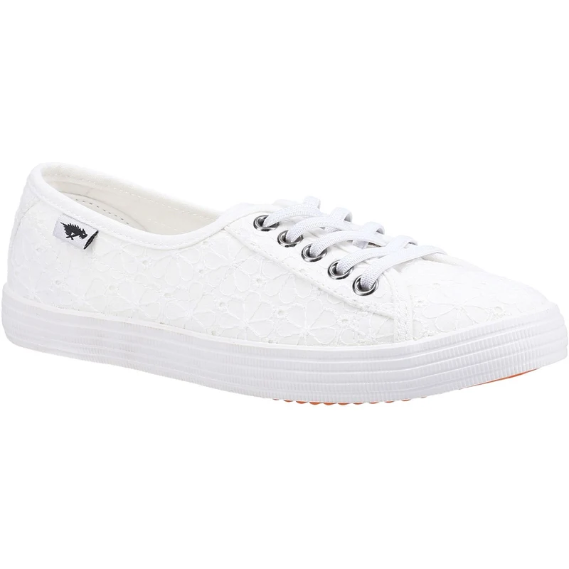 Rocket Dog Womens Chow Chow Elsie Eyelet Casual Trainer - Weiß