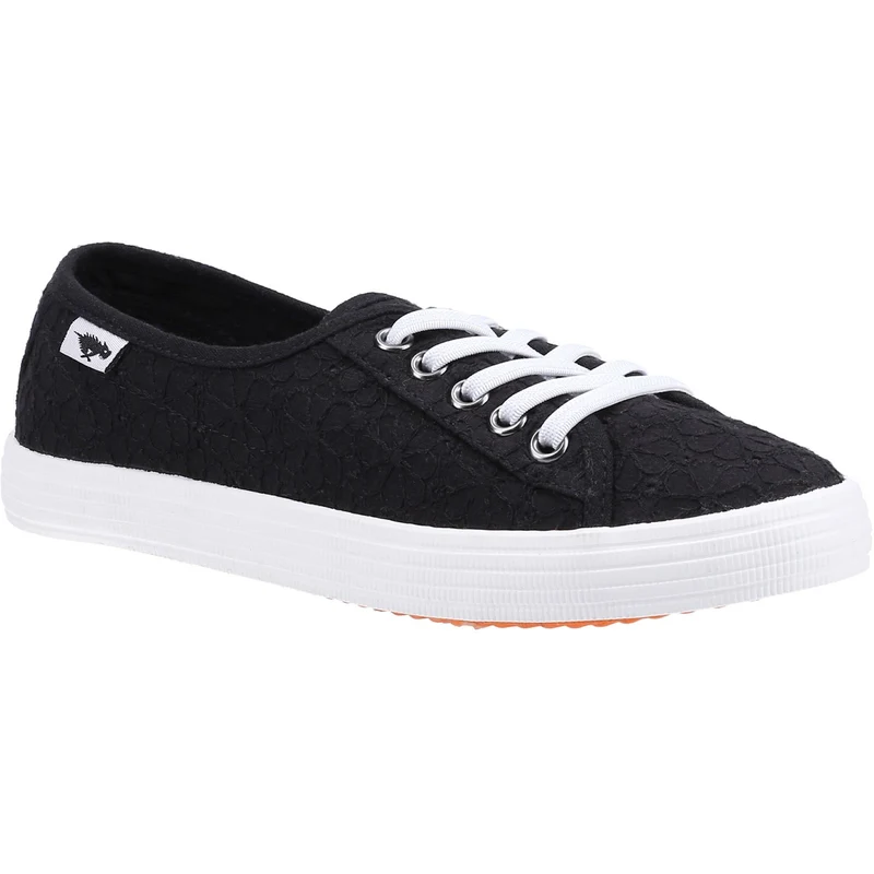 Rocket Dog Damen Chow Chow Elsie Eyelet Casual Trainer – Schwarz