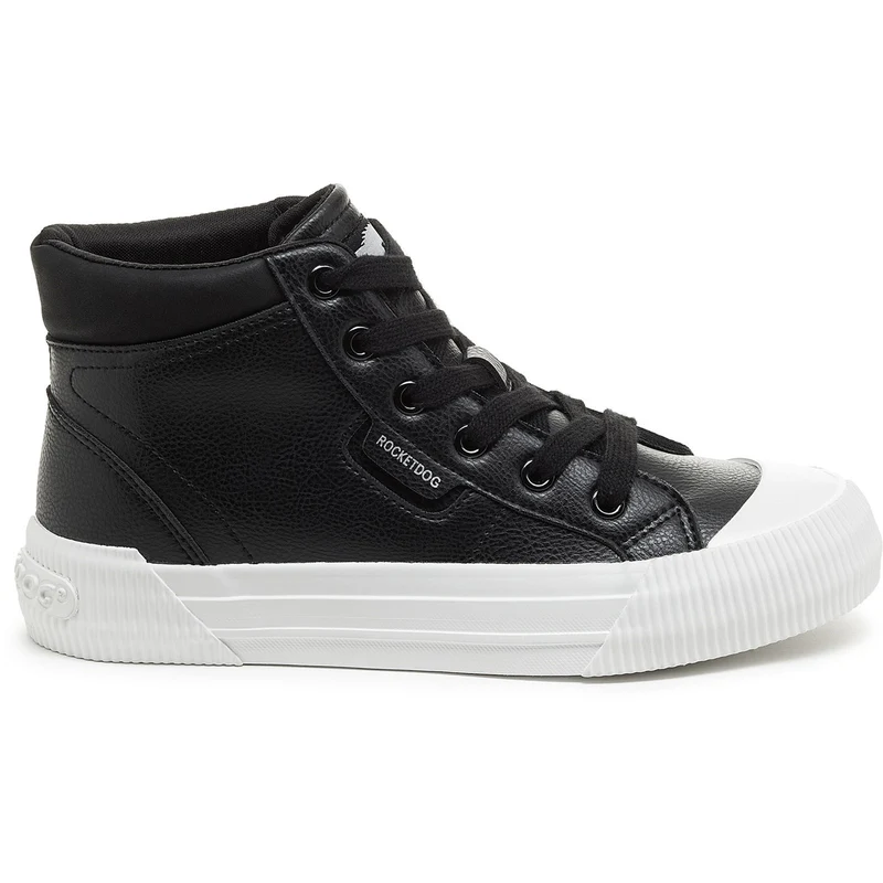 Rocket Dog Cheery Hi-Sneaker für Damen – Schwarz