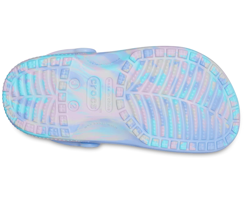 Crocs Klassischer marmorierter Kinder-Clog – Moon Jelly