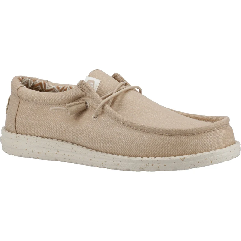Hey Dude Wally Herren-Canvas-Schuh – Hellbraun