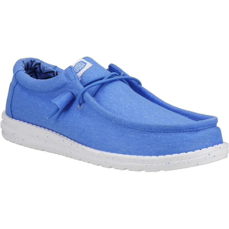 Hey Dude Wally Herren-Canvas-Schuh – Blau