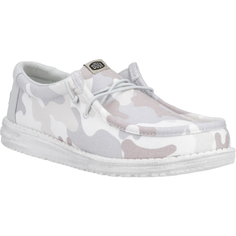 Hey Dude Herrenschuh Wally Washed Camo - Grau