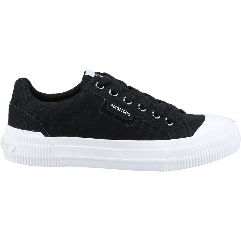 Rocket Dog Cheery 12A Canvas-Sneaker für Damen – Schwarz