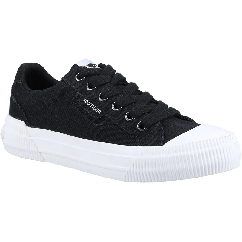Rocket Dog Cheery 12A Canvas-Sneaker für Damen – Schwarz