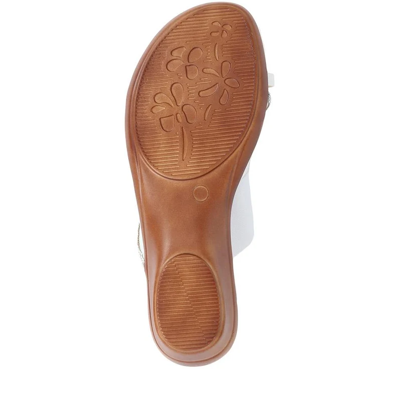 Smart Toe Post Sandals - CLUBS37015 / 323 813 - White