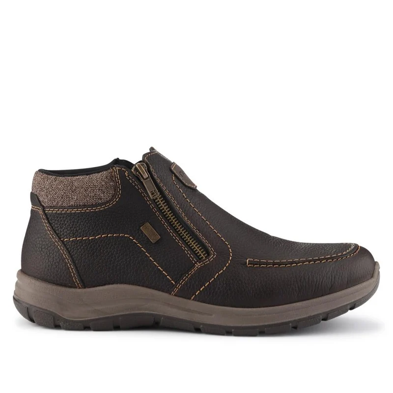 Casual Leather Boots - RKR40513 / 325 910 - Dark Brown