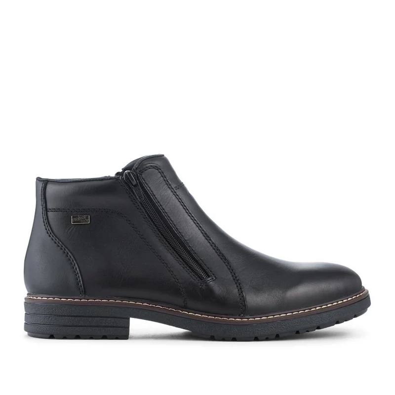 Rieker Cushioned Zip Up Ankle Boots - RKR42540 / 328 105 - Black