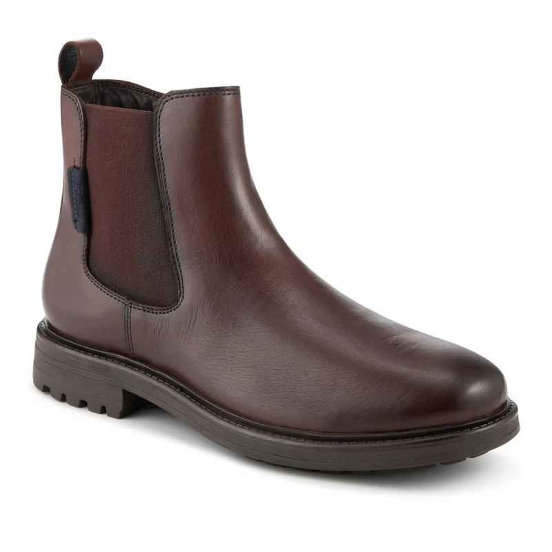Smart Leather Chelsea Boots - JFOOT42030 / 328 339 - Brown