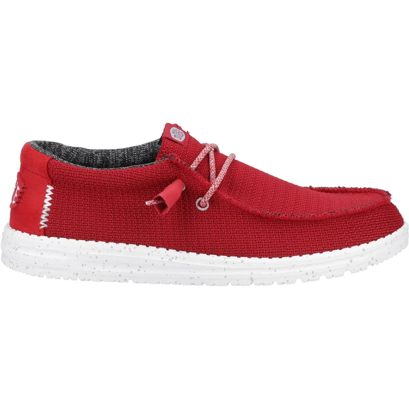 Hey Dude Wally Sport Mesh Herrenschuh – Dunkelrot