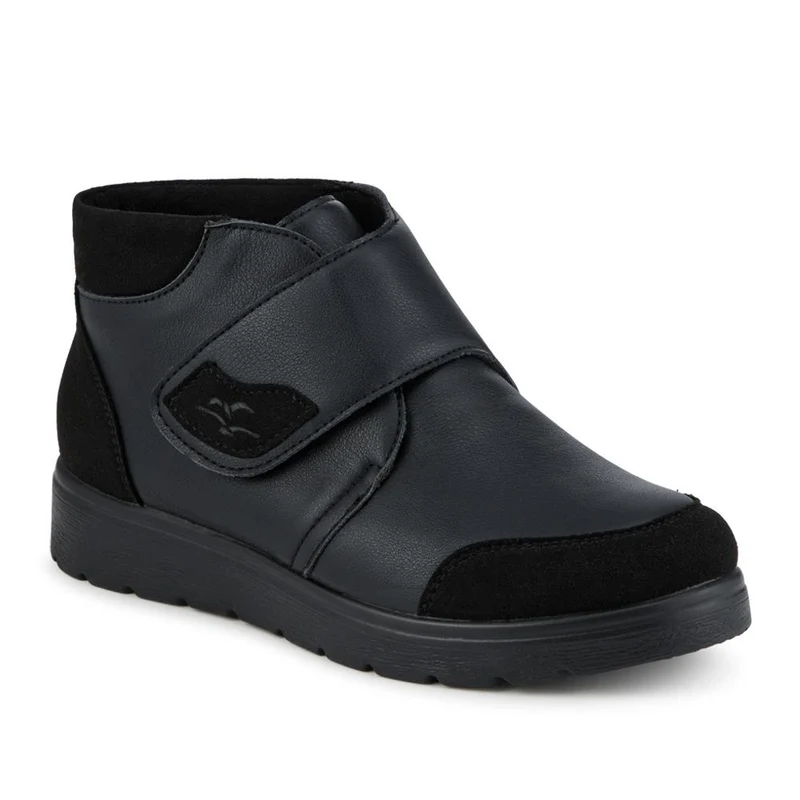 Fly Flot Wide Fit Adjustable Fastening Ankle Boots - FLY42010 / 328 246 - Black