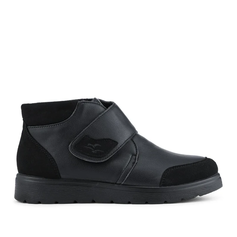 Fly Flot Wide Fit Adjustable Fastening Ankle Boots - FLY42010 / 328 246 - Black