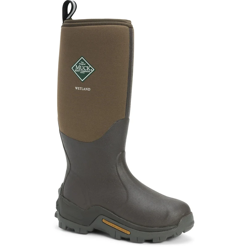 Muck Boots Unisex Wetland Hi gemusterter Gummistiefel – Braun