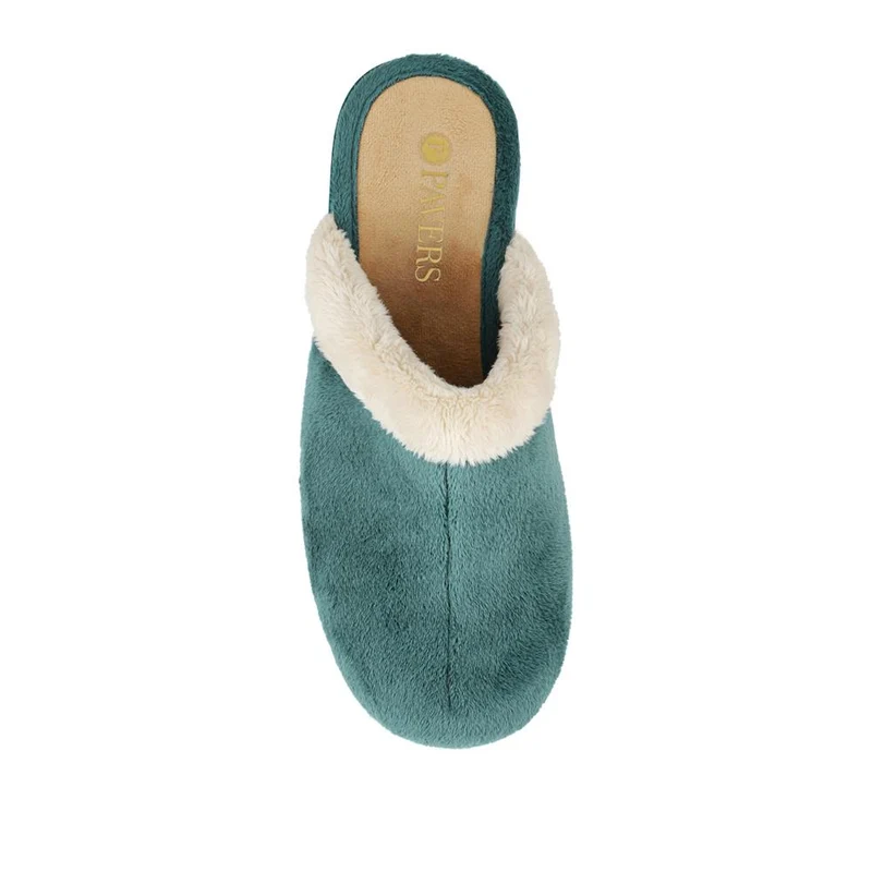 Heeled Mule Slippers - ANAT42000 / 328 297 - Teal