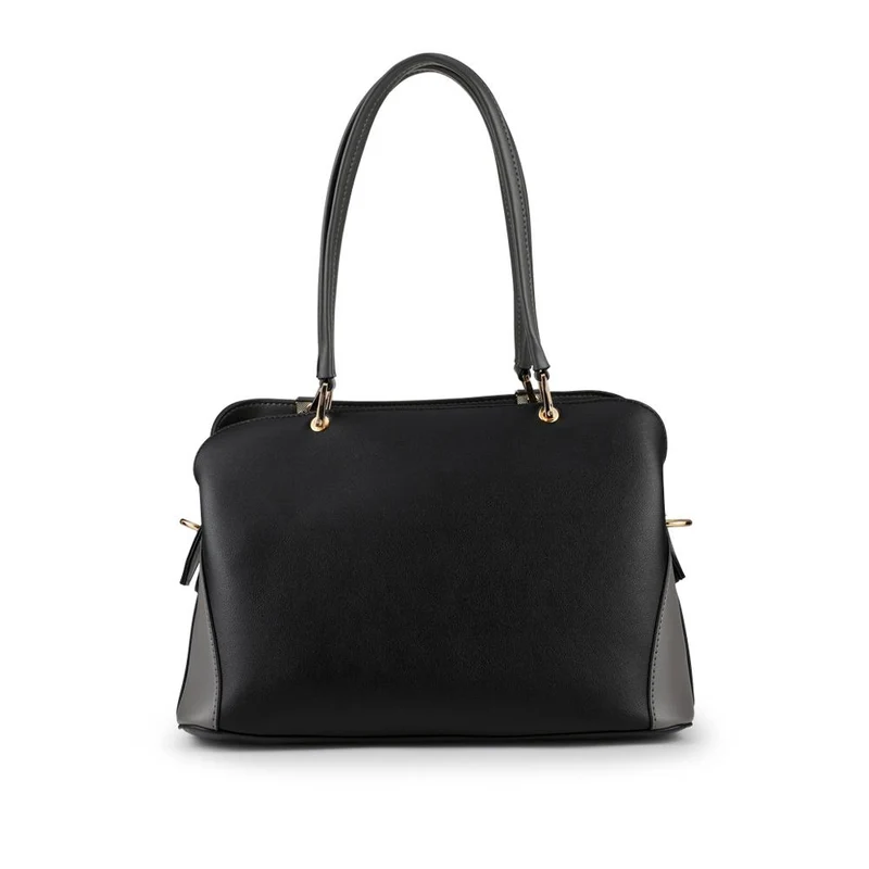 Bellissimo Snap-Fastening Mini Handbag - BELHETIA42009 / 328 389 - Black-Grey