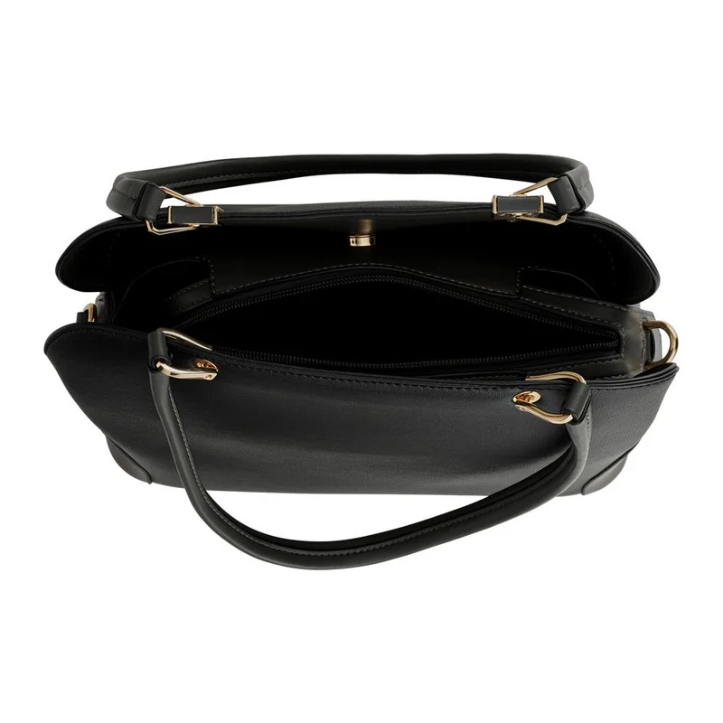 Bellissimo Snap-Fastening Mini Handbag - BELHETIA42009 / 328 389 - Black-Grey