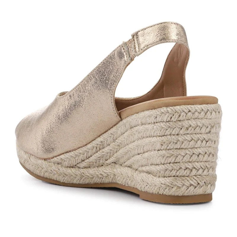 Slip-On Espadrilles - HUANG39005 / 324 902 - Gold