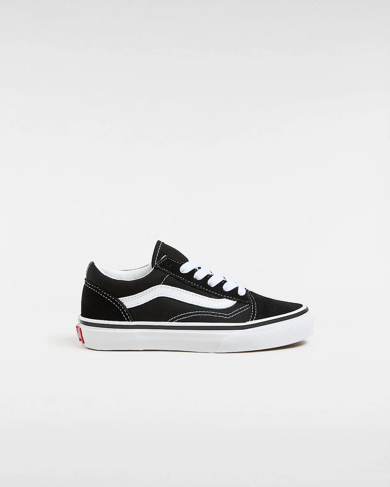 VANS Kinder-Old-Skool-Turnschuhe – Schwarz/True White