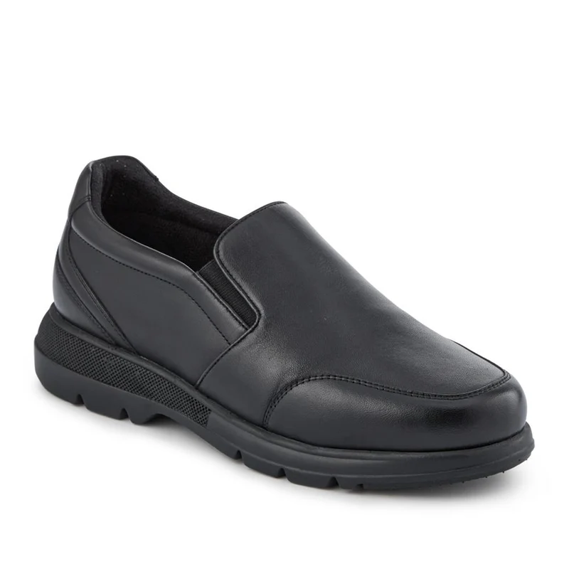 Wide-Fit Sheepskin Leather Slip-Ons - PRFEM42005 / 328 092