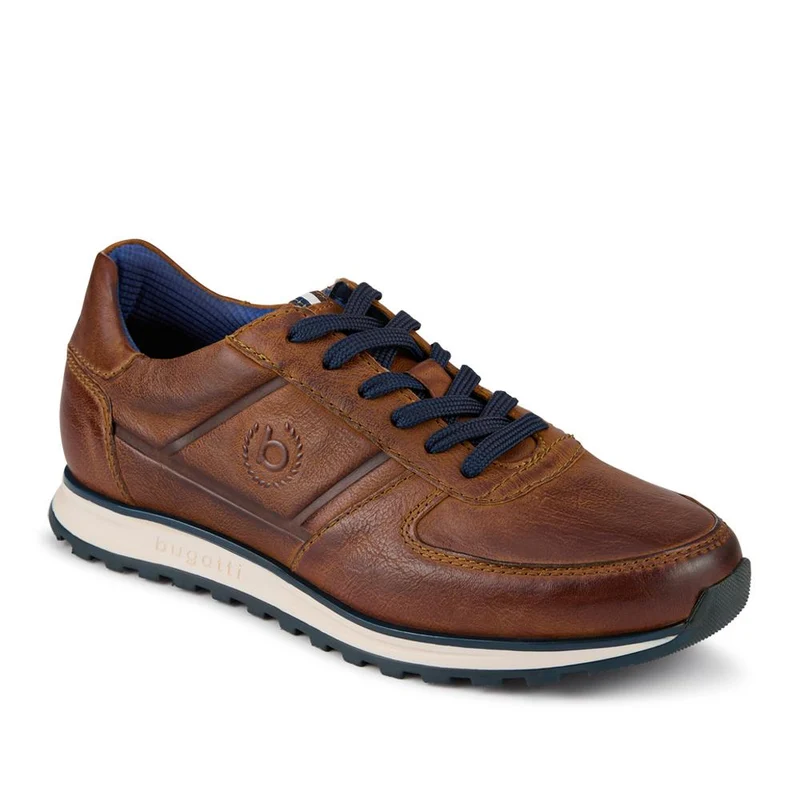 Casual Leather Lace-Up Trainers - BUG42501 / 327 671