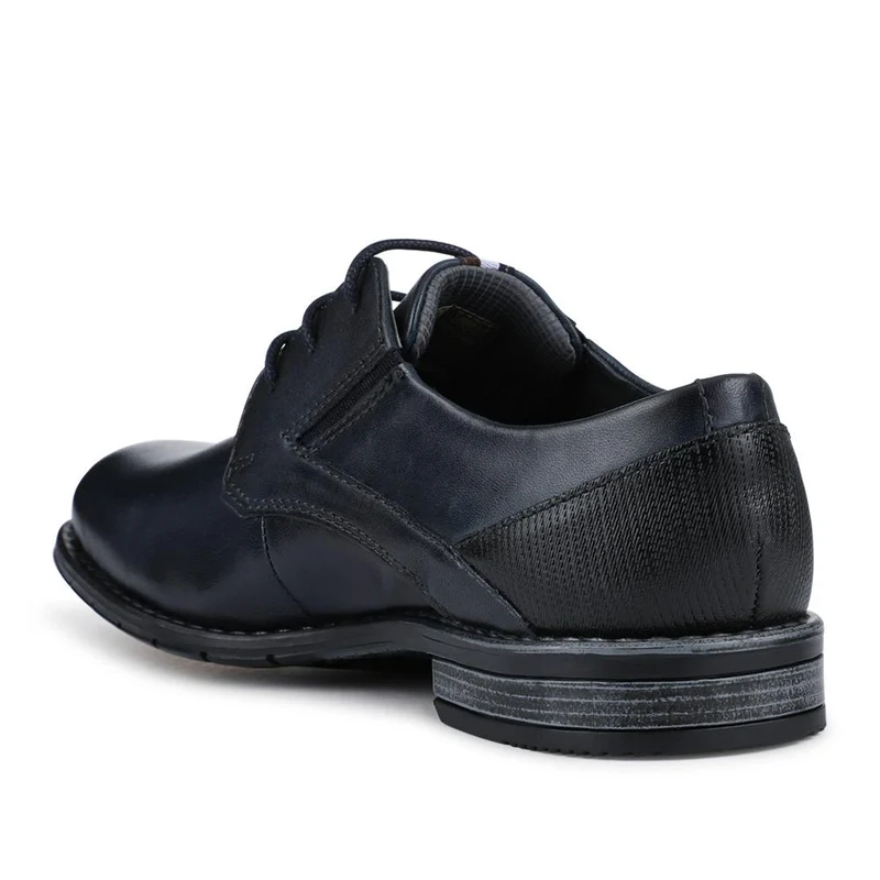 Smart Leather Lace-Up Shoes - BUG42503 / 327 673 - Navy