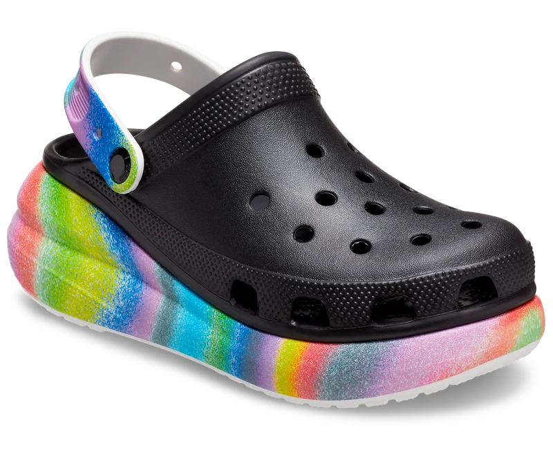 Crocs Unisex Classic Crush Spray Dye Clog – Schwarz