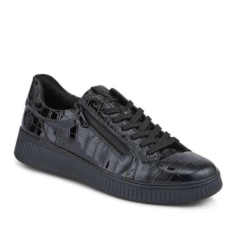 Remonte Patent Leather Zip & Lace Trainers - DRS42501 / 327 734